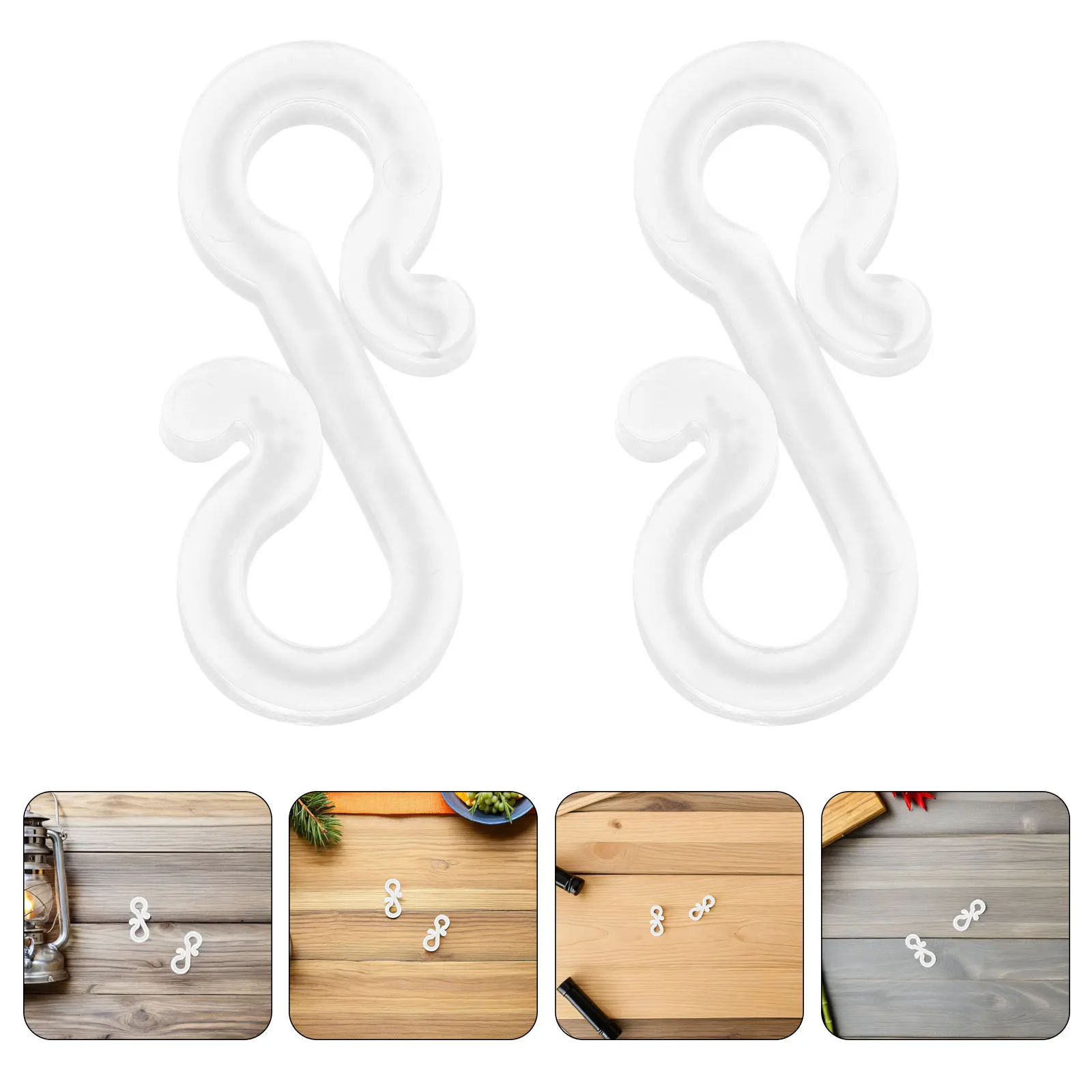 

120Pcs Plastic Gutter Hooks Outdoor String Light Clips Secure Wind Resistant Hangers for Gutters Holiday Decoration Fast Setup