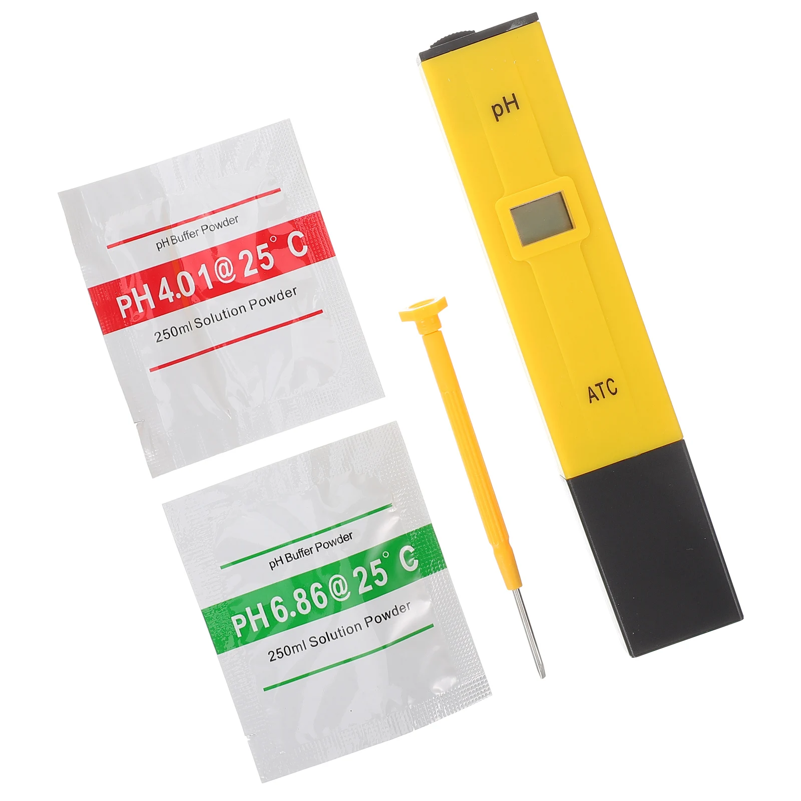 

Digital PH Tester Meter ATC Temp Compensation 01 Precision Water Testing Calibration Solution Portable Buffer Set