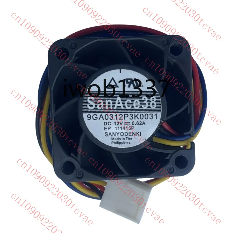 

Для SANYO DENKI 9GA0312P3K0031 DC 12 В 0,62 А 38*38*28 мм серверный вентилятор охлаждения новый