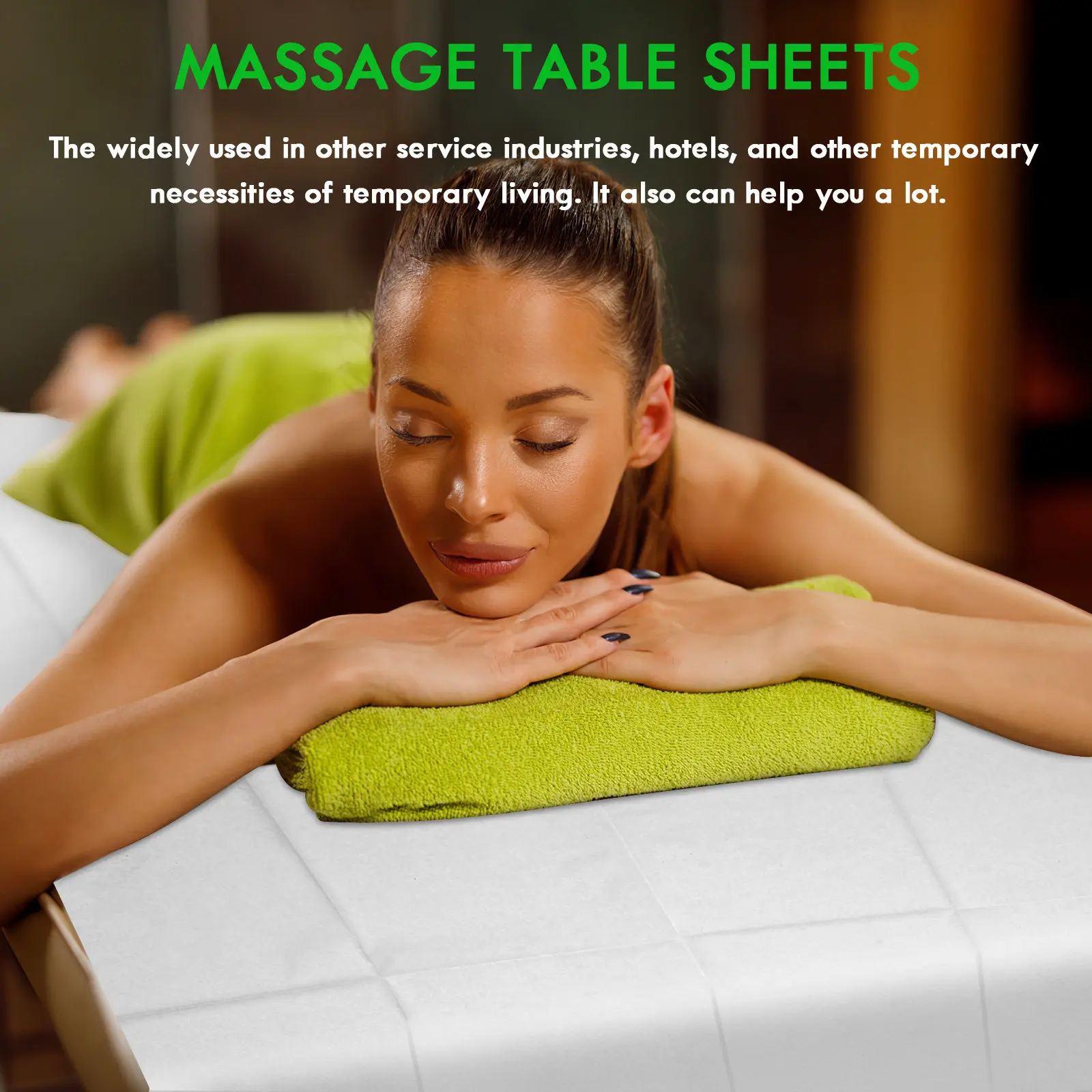 

40 шт. одноразовых простыней для массажного стола из нетканого материала для салонов, спа, отелей, путешествий, домашнего использования, дышащие чехлы