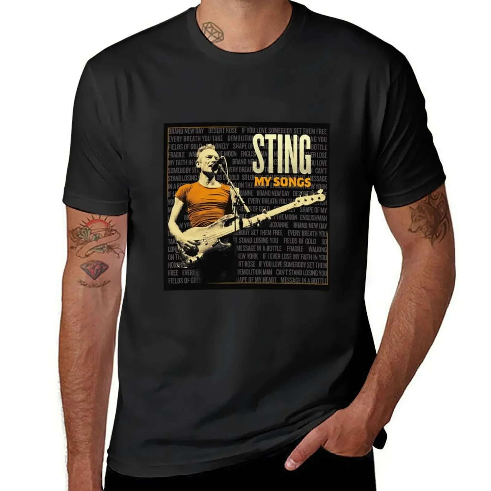 

My Songs Sting Tour 2022 T-Shirt quick drying graphic tee shirt animal prinfor boys clothing for men