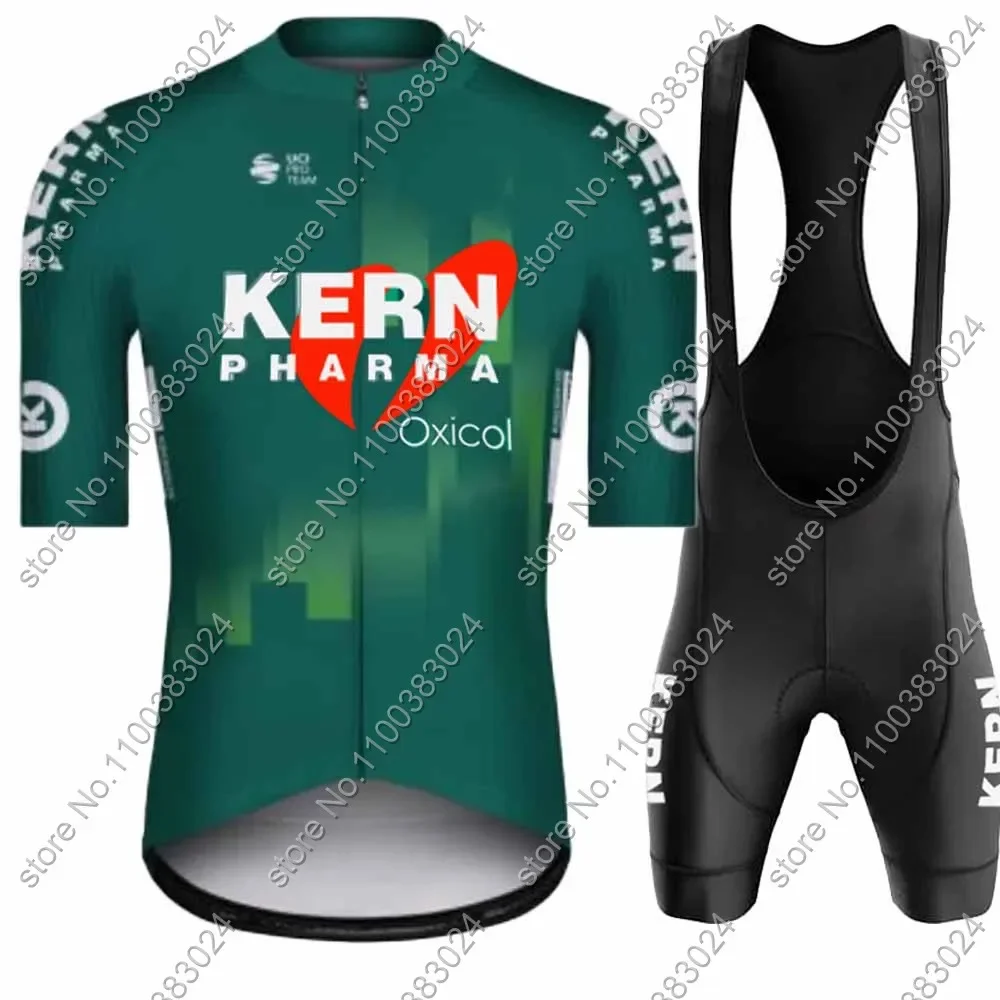 2025 Kern Pharma Team Cycling Jersey Set Summer Men Bicycle Spain Clothing Road Bike Shirts Suit Bicycle Bib Shorts MTB Maillot