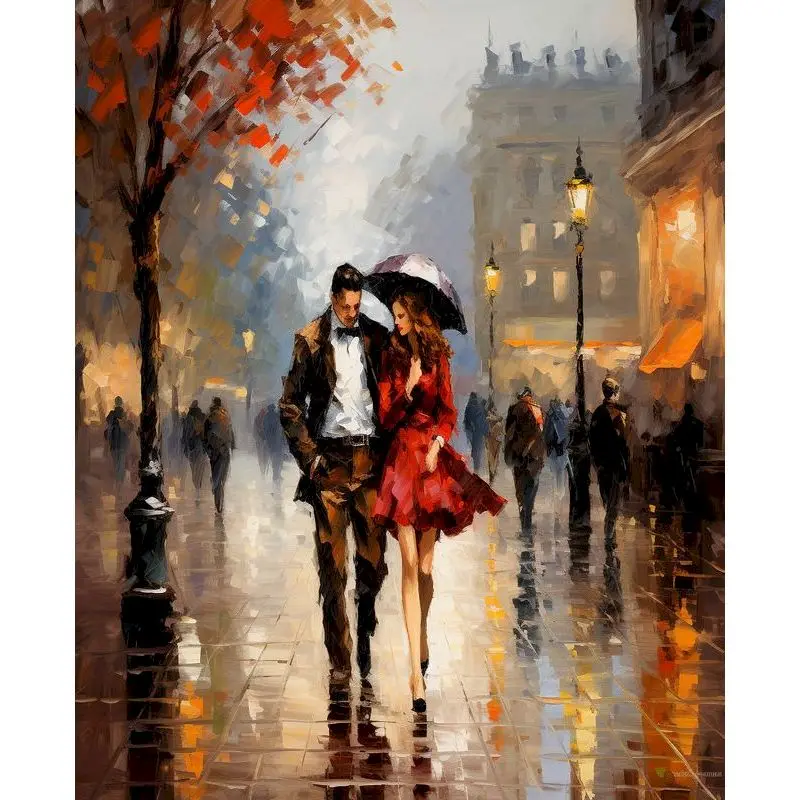 

RUOPOTY Painting On Numbers Withered Leaf Winged Woman Acrylic Paint Paintings Living Room Painting House Indoor Wall Decoration