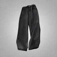 New American Trend Retro Hip-hop Embroidery Pattern Baggy Jeans For Men And Women Y2K Harajuku Gothic Wide Pants Streetwear 6