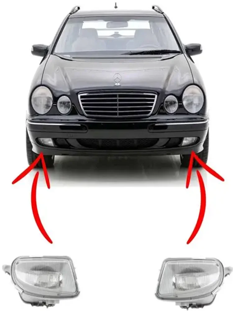 

OE: A2108200156 A2108200256 Для переднего бампера Противотуманные фары Дневные ходовые огни W210 E200 E220 E240 E280 E320