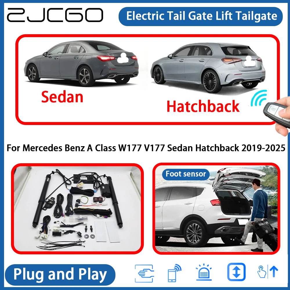 Для Mercedes Benz A Class W177 V177 Седан Хэтчбек 2019-2025 Автоматическая задняя дверь с электроприводом задней двери Электрический подъемник задней двери