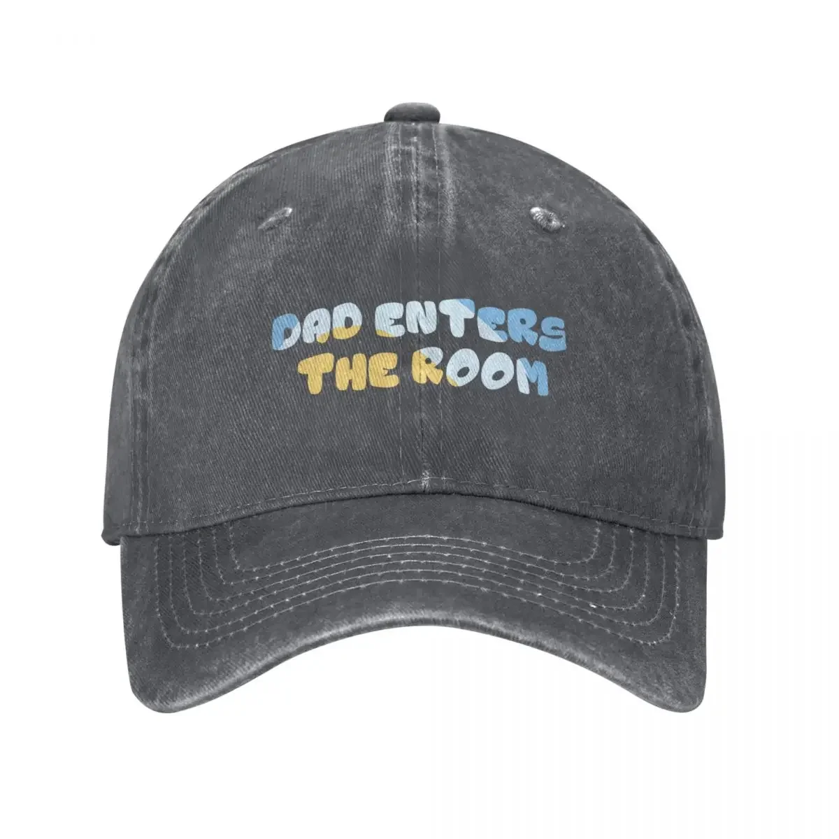 Blue Dad Enters The Room Baseball Cap Snap Back Hat golf hat genuine party Hat Hats For Men Women's