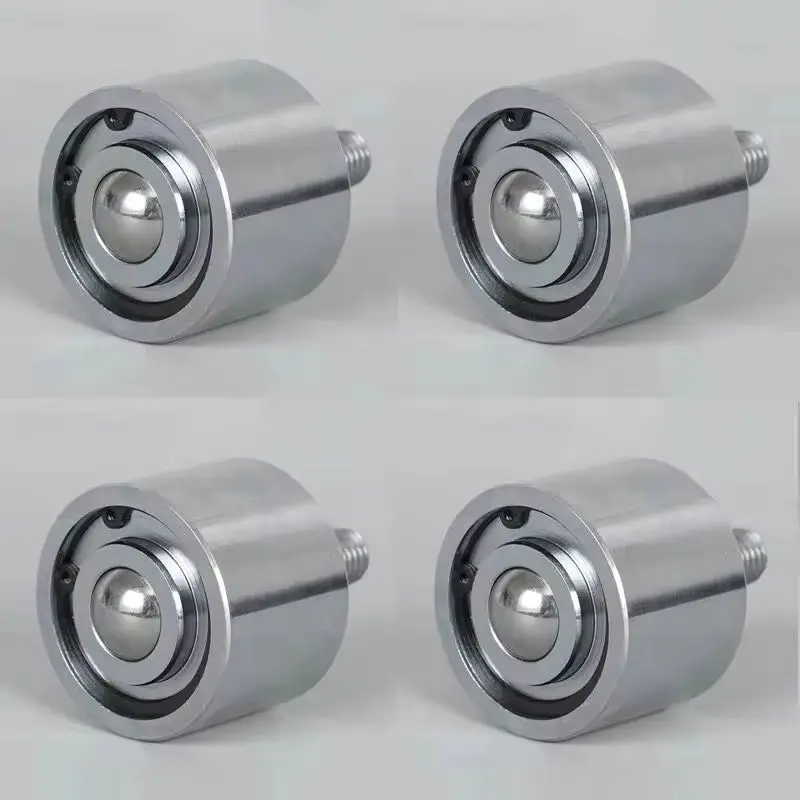 HOT 4PCS Heavy Downwards Use Precision Conveying Universal Ball Bearing Transfer Unit Conveyor Rollers Casters Bull's Eye Wheels