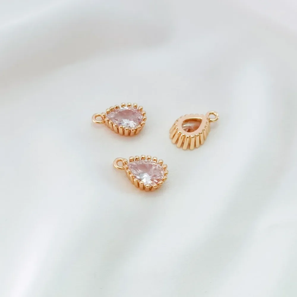 

Accessories 14K Gold-plated, Zircon Water Drop Pendant, Bracelet, Necklace, Pendant, DIY Handcrafted Earrings and Accessories