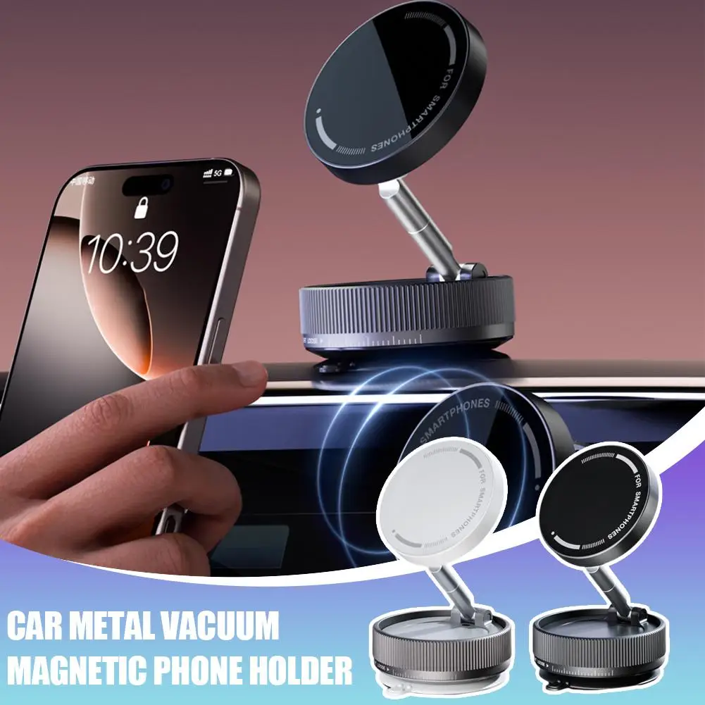 

Car Vacuum Magnetic Holder 360 Degree Rotatable Mobile Phone Stand For 16 15 14 Pro Max Car Navigation Makeup Stand W7s7