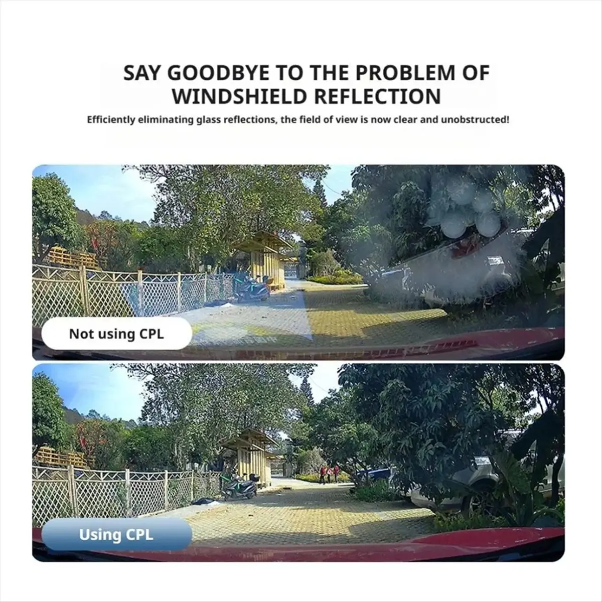 Active Phase Filter for 70 Mai A810 Dashcam CPL Polarizing Filter Circular Polarizer Lens Eliminate Glare Reduce Reflections