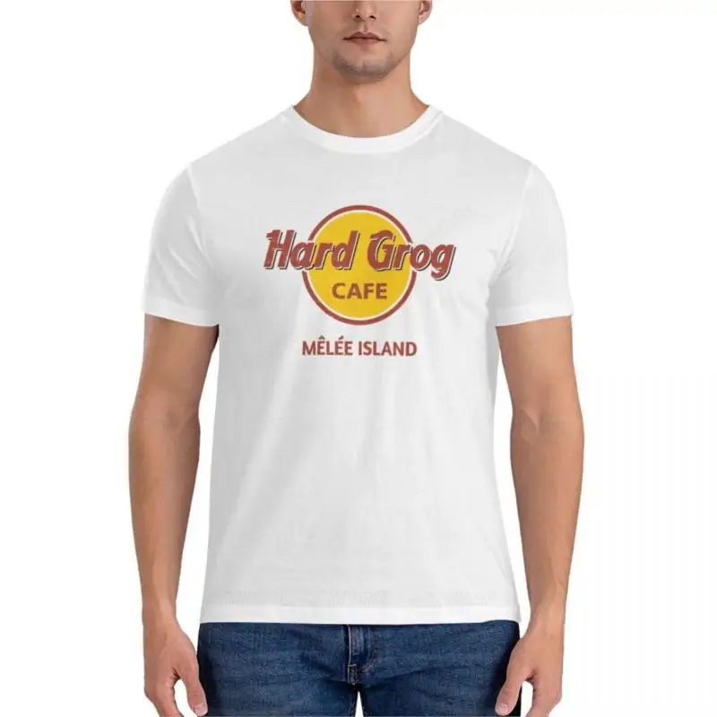 Camiseta de marca para hombre, Camiseta de algodón Hard Grog Cafe, camiseta clásica, camiseta divertida, camisetas para hombre, camisetas blancas para hombre, camisetas