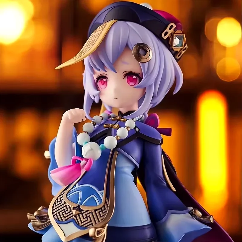 

16cm Qiqi Figure Anime Genshin Impact Figures Standing Girl Pvc Model Gk Statue Collectible Toy Desk Decoration Doll Child Gifts