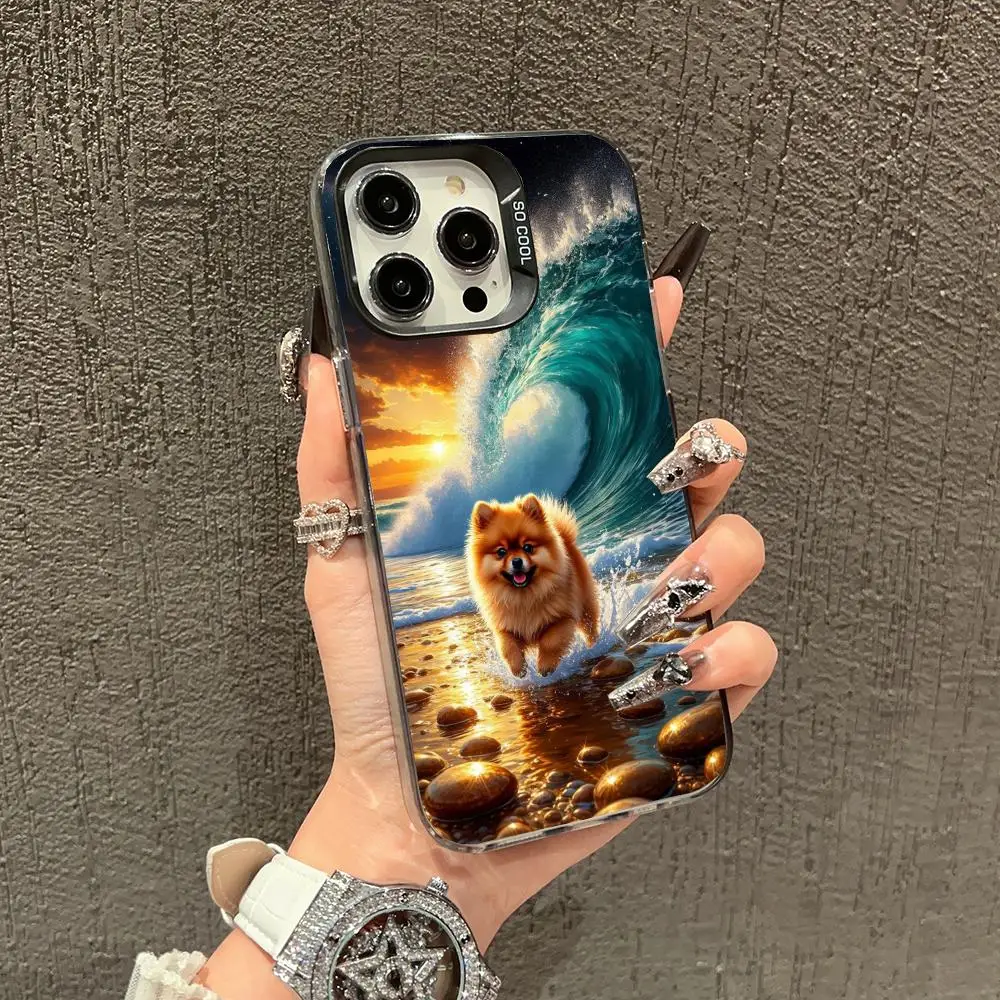 

Wave Dog Phone Case case for iPhone17 16 15 14 13 12 11 Pro/ Max/Plus shock-proof rear cover anti-fingerprint