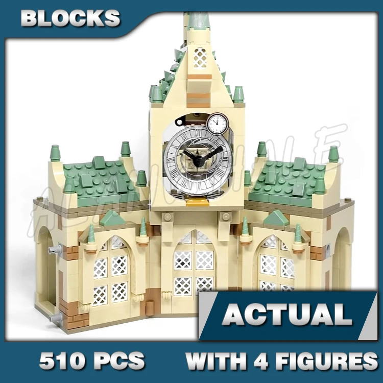 

510pcs Magical World of Wizards School Hospital Wing Bed Clock Time Converter 6059 Building Blocks Toys Compatible With Model