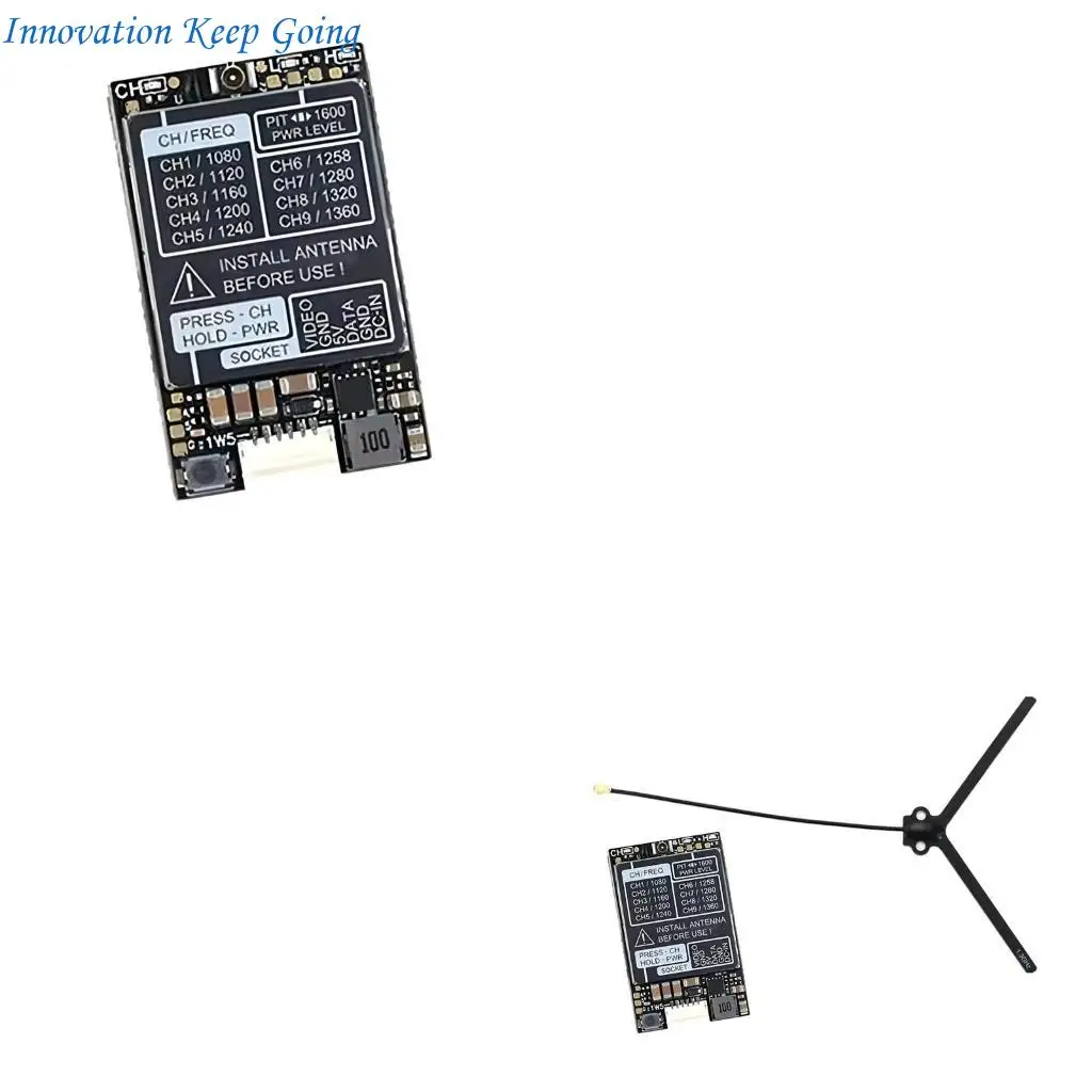 E65C Stable 1.3G Video Transmission Module 1.6W Transmission Board for Long Distanced Flying 1060-1380MHz