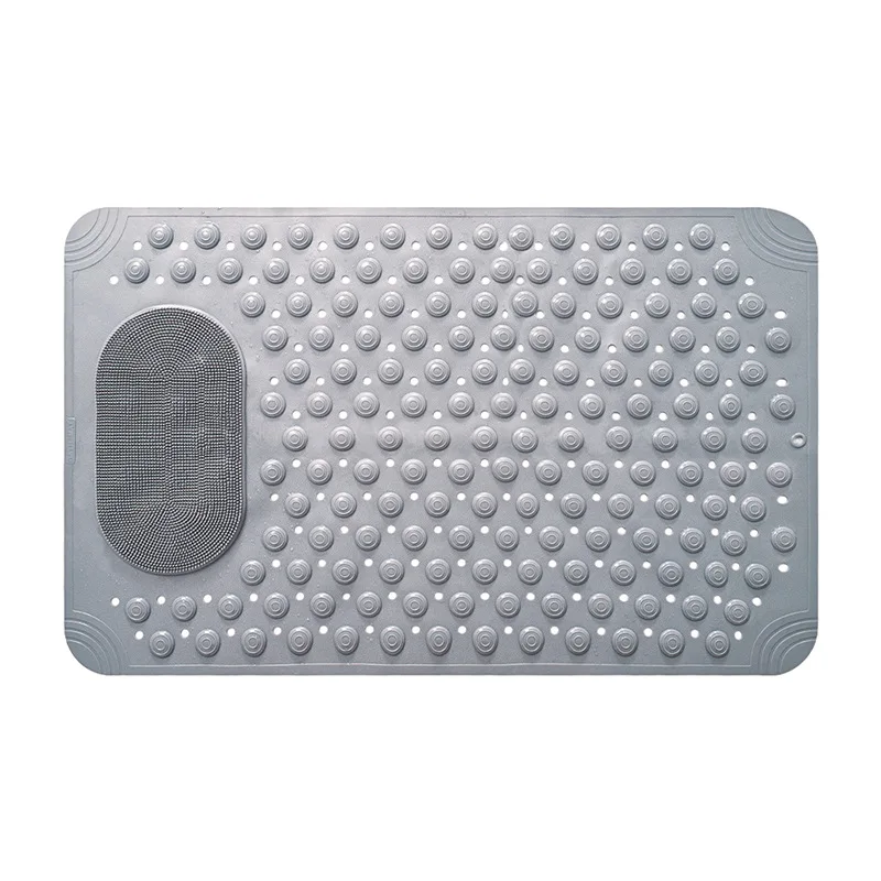 Silicone massage bathroom non-slip floor mat bathroom shower room anti-fall suction cup mat bathroom toilet pvc foot mat