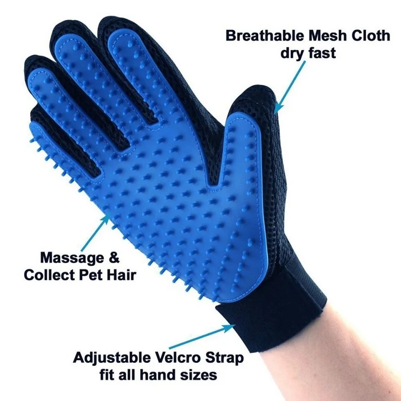 Cat gloves Pet Cat Self Grooming shedding Dog brush Glove Dog Bath Cat cleaning Supplies Dog Accessories Pet Glove