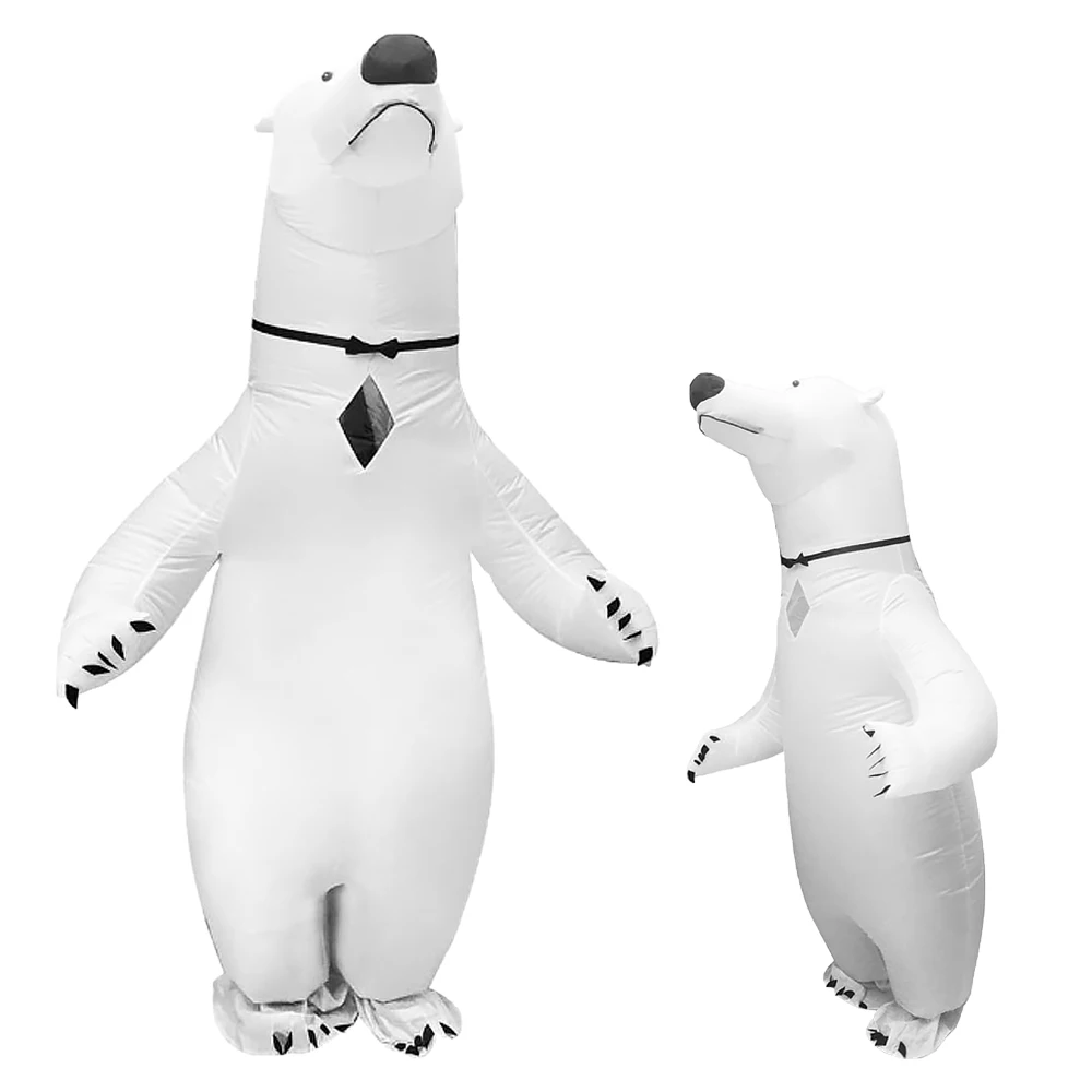 الدب القطبي نفخ ازياء الكبار تفجير تأثيري حزب مهرجان عيد الميلاد عيد الهالوين البدلة