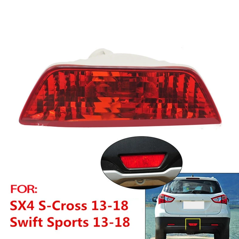 Car Warning Light LED Rear Bumper Light Taillight Brake Reflector Light For Suzuki SX4 S-Cross Swift Sports 2013-2018