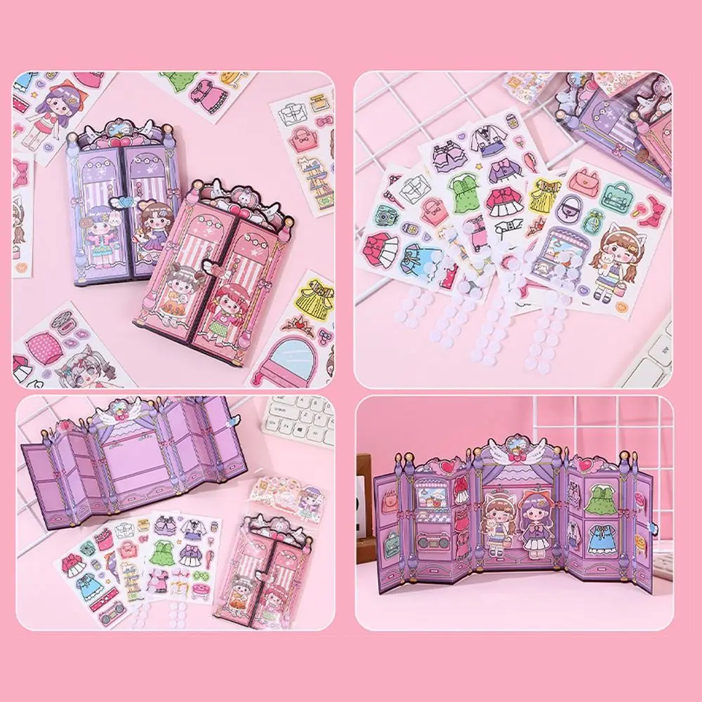 DIY Toy Aki Sauce Quiet Book 10*15cm Quiet Book Princess Change Clothes Stickers Manual Sticker Princess