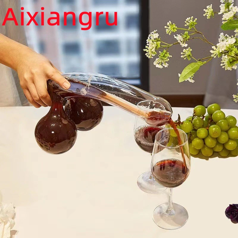 

Wine Decanter Penis,Unique Funny Decanter Whisky Glass Cup Bar Accessories 550ML