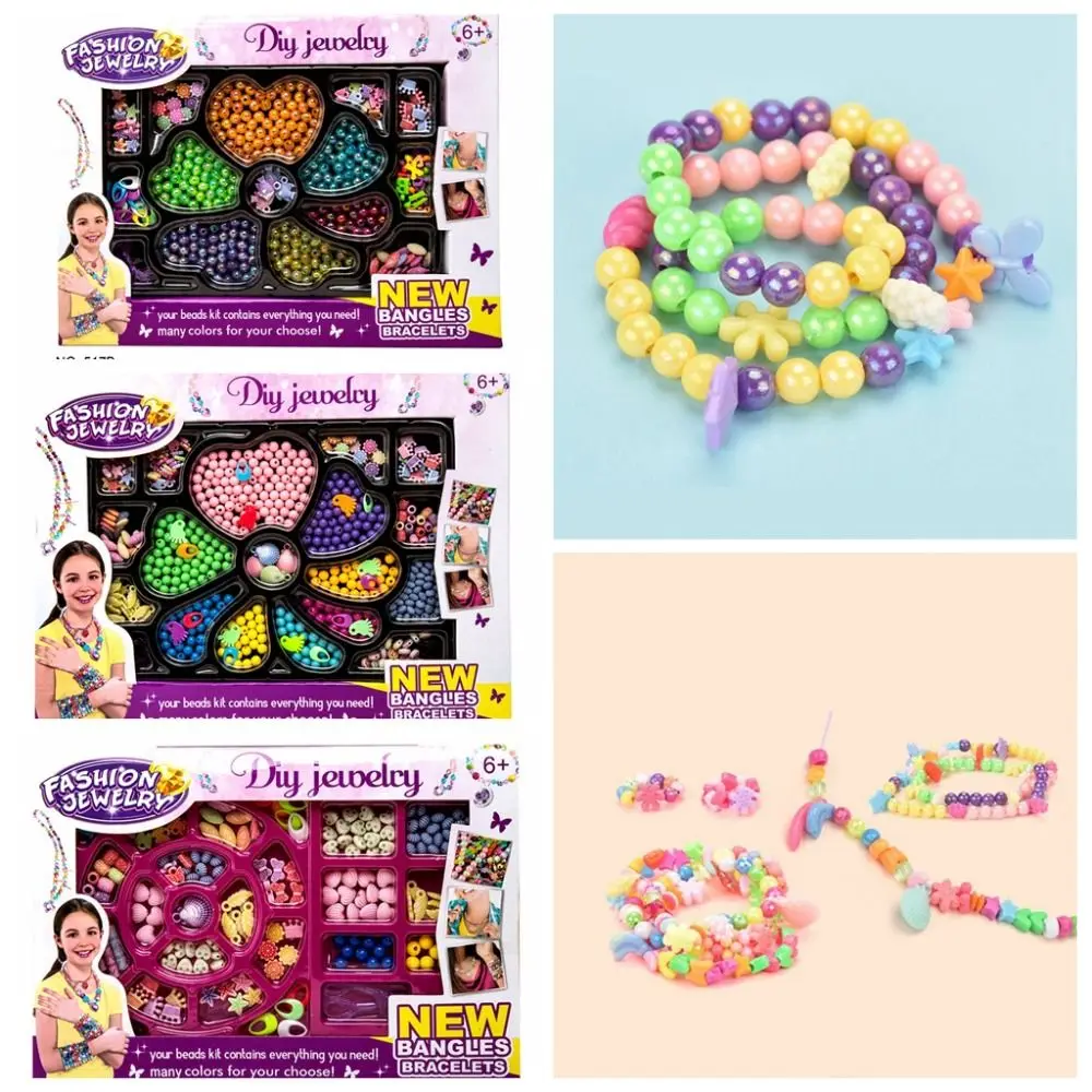 Cuentas para pulseras, cuentas pequeñas, cuentas Pop, cuentas a presión, cuentas a granel, Kit de fabricación de pulseras de cuentas de silicona, juguetes de plástico coloridos para niñas