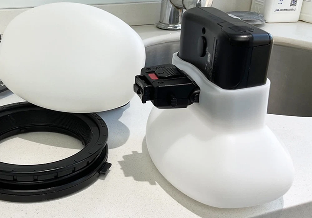 2 Stück DIY Silikon-Softbox Dental-Makro-Blitz-Diffusor Natürliches Licht für Nikon R1C1 Yongnuo YN24EX Godox MF12 Kamerazubehör – Detail 10