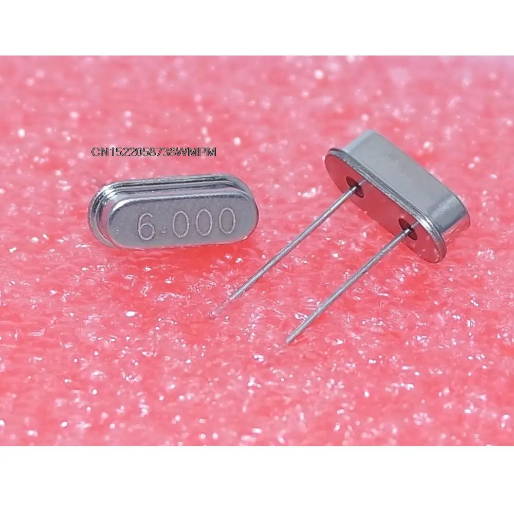 100PCS/LOT New and Original 6 MHz HC - 49 s passive crystals into 6.000 MHz crystal 6.000MHZ 6mhz HC-49S 6.000M