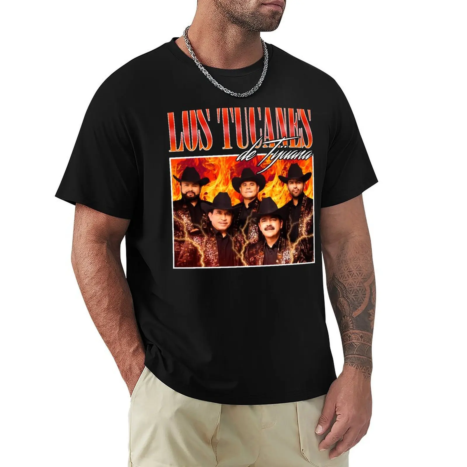 Camiseta Los Tucanes de Tijuana con diseño retro vintage, talla grande, ligera