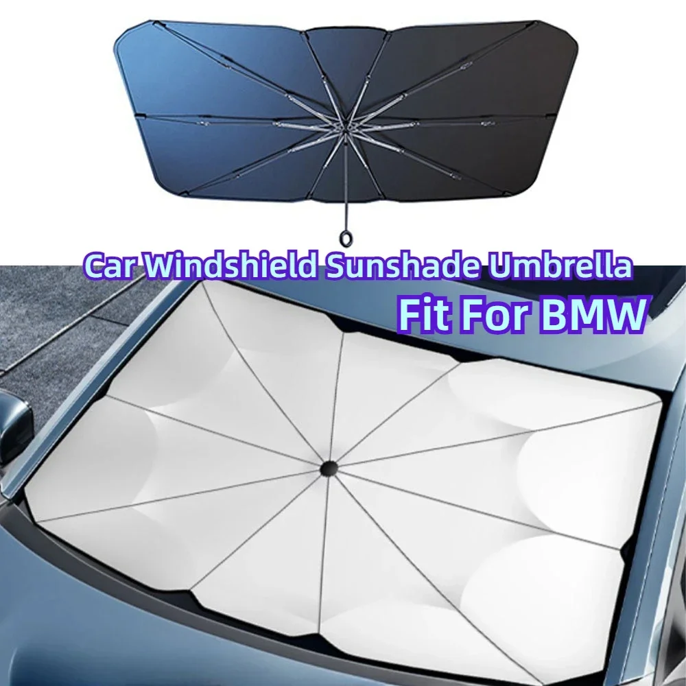 

Fit For BMW 520 F10 F30 F18 118i 320i 1 3 5 7 Series X3 F25 X4 2023 2024 Car Front Windshield Sunshade Umbrella Foldable