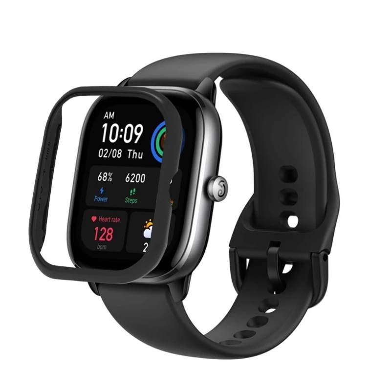 กันกระแทกสำหรับ Amaz-Fit GTS 4 Mini Protector แท่งกันชน Ultra-Thin รอยขีดข่วนทน PC-ที่อยู่อาศัย