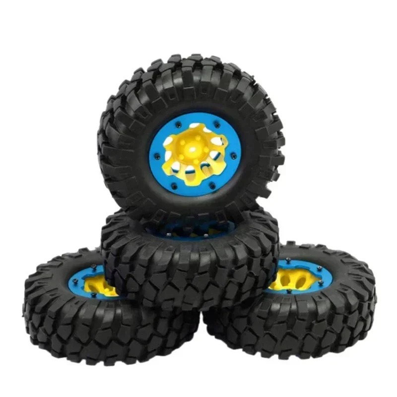 SCX10 RC 원격 제어 모델 자동차 등반 타이어 시뮬레이션 자갈 타이어 하이 퀄리티, 1.9 인치 타이어, 108mm 휠, 12mm 육각 허브