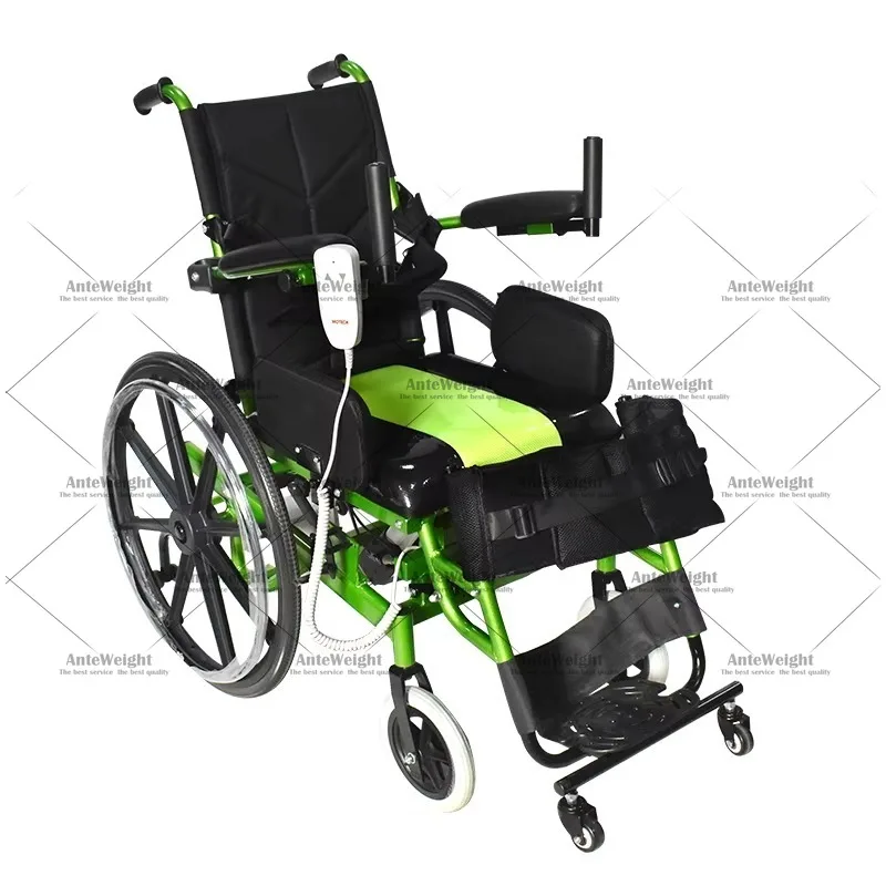 High Back Electric Standing Wheelchair, Motorized Lift-Up Power Chair for Elderly & Disabled | Powered Rehab Mobility Aid