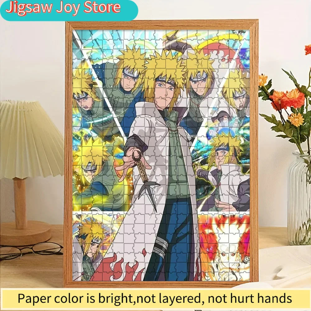 

Anime Naruto Minato Namikaze Character Collage Hokage Kunai Scene Paper Puzzle, Premium High Definition Print, Smooth Burr-Free