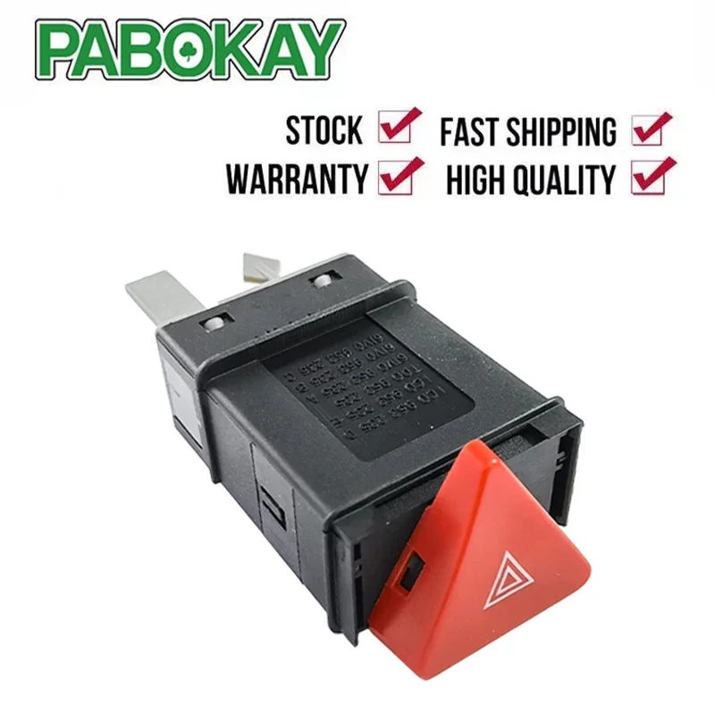 

1 шт. x Переключатель аварийной сигнализации для VW Flight Polo Lupo 90-05, черный, красный пластик, 6N0953235 6N0953235A 6N0953235B 1C0953235D