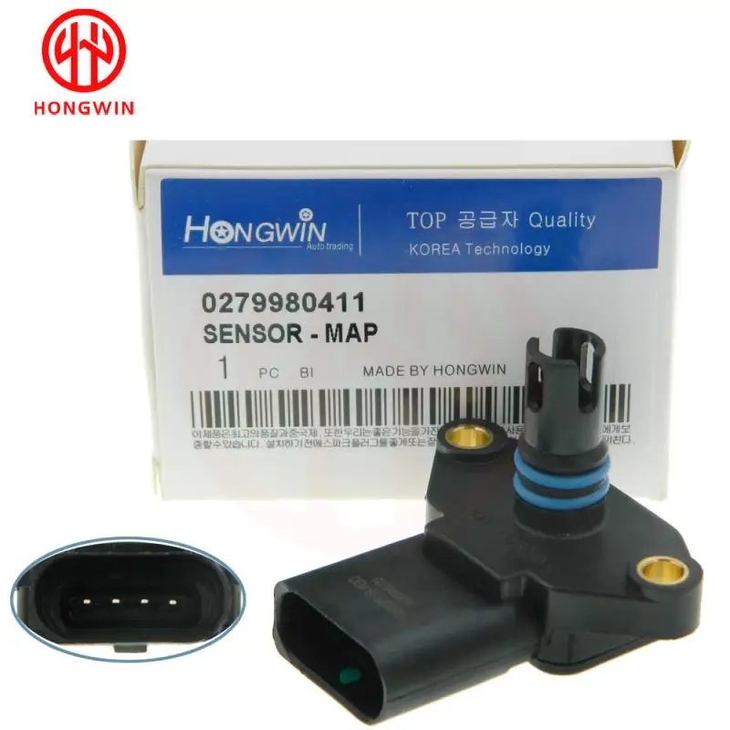 MAP Sensor For VW Bora Caddy II Box Estate 1.4 1.6 036906051,0279980411 Intake Air Boost Pressure Manifold Absolute Druck Sender