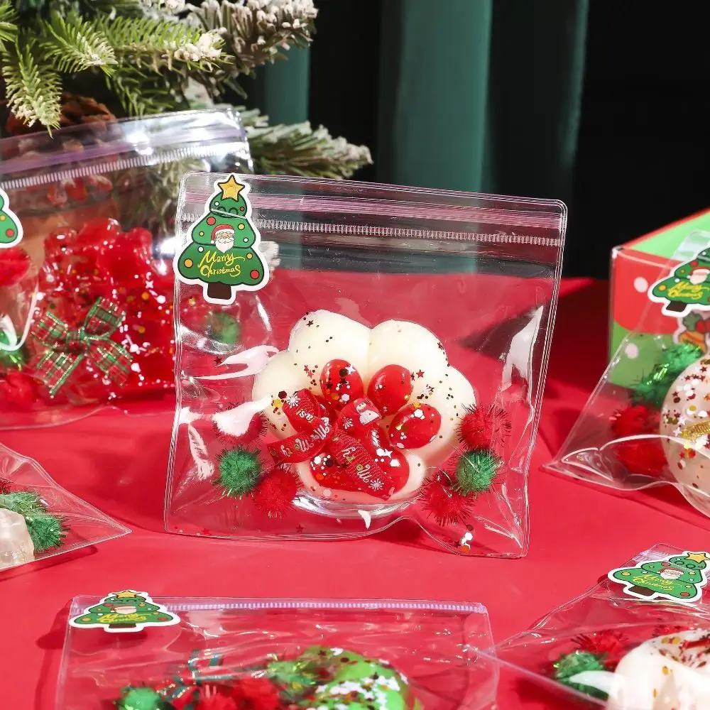 Kneden Kerst Kat Poot Knijpspeelgoed Trage rebound Sneeuwpop Cartoon Donut Speelgoed Siliconen Kleurrijke kerstboom Knijpspeeltje