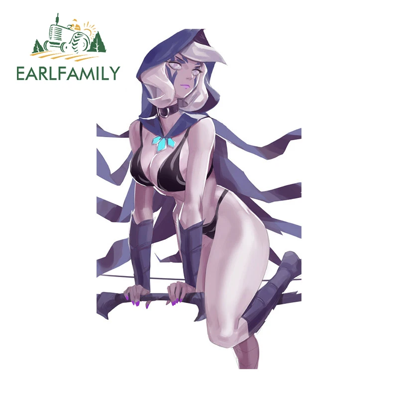ملصقات سيارة EARLFAMILY Dota2 شخصية إبداعية واقية من الشمس ملصق مائي لمكيف الهواء للدراجات النارية واقي باب السيارة مثير للاهتمام
