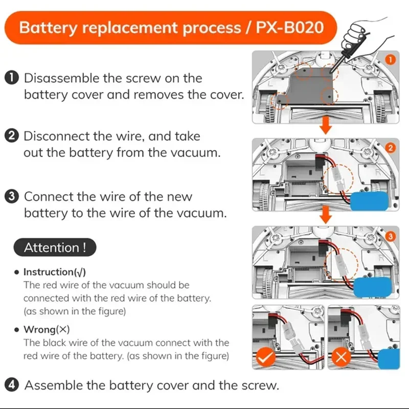 14.4V 2600mah Rechargeable Lithium Battery For ILIFE A4s A6 V7s Plus A9s W400 Robot Vacuum Cleaner INR18650 M26-4S1P Batteries