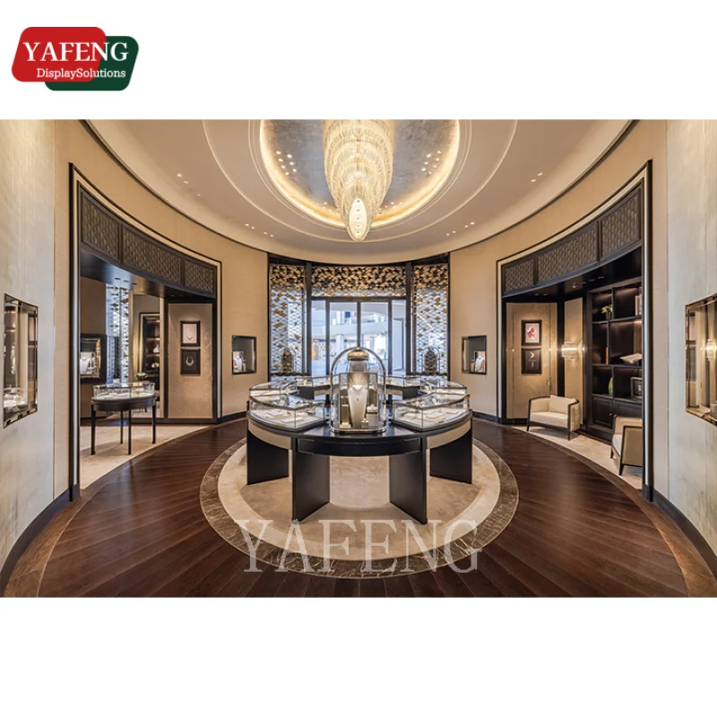 Custom. خزانة عرض مجوهرات من الفولاذ المقاوم للصدأ والزجاج قابلة للتخصيص مع إضاءة LED وحلي عرض فاخرة و Jewe #2