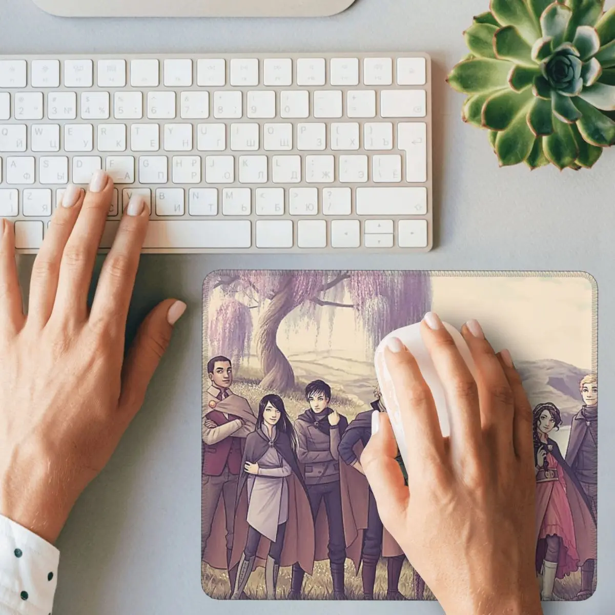 

Коврик для мыши с персонажем Keeper Of The Lost Cities, коврик для мыши, компьютерная клавиатура, коврик для мыши, игровой коврик для ПК, офисные коврики для стола