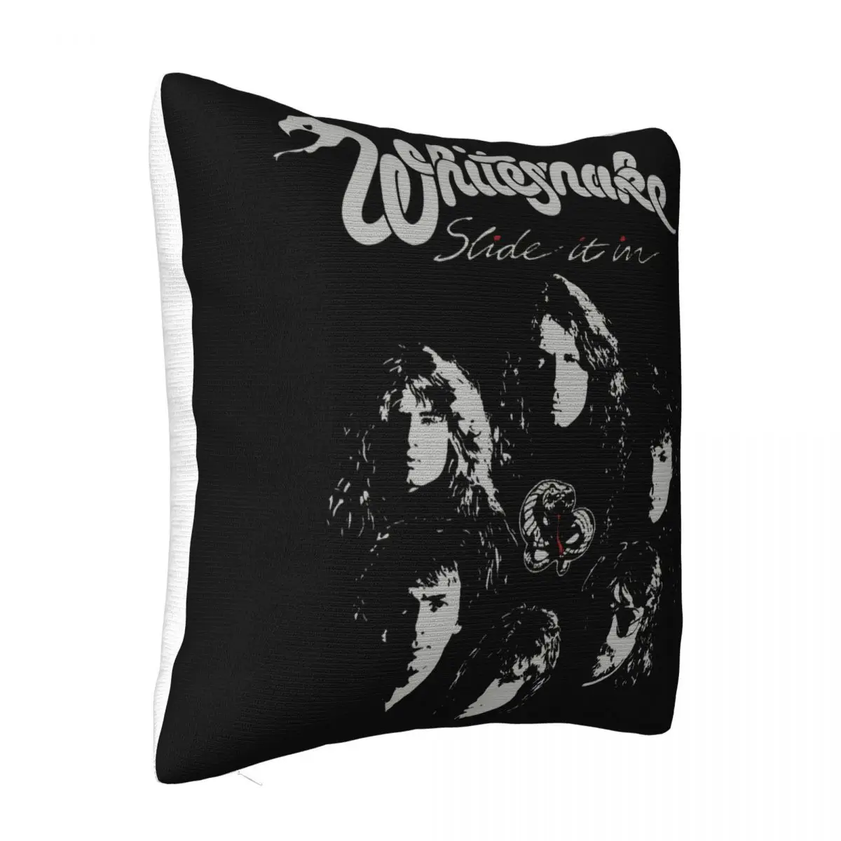 Whitesnake Slide It In 1984 Tour Men S Black Hard Rock David Coverdale Summer New Present Mens Music Pillow Case