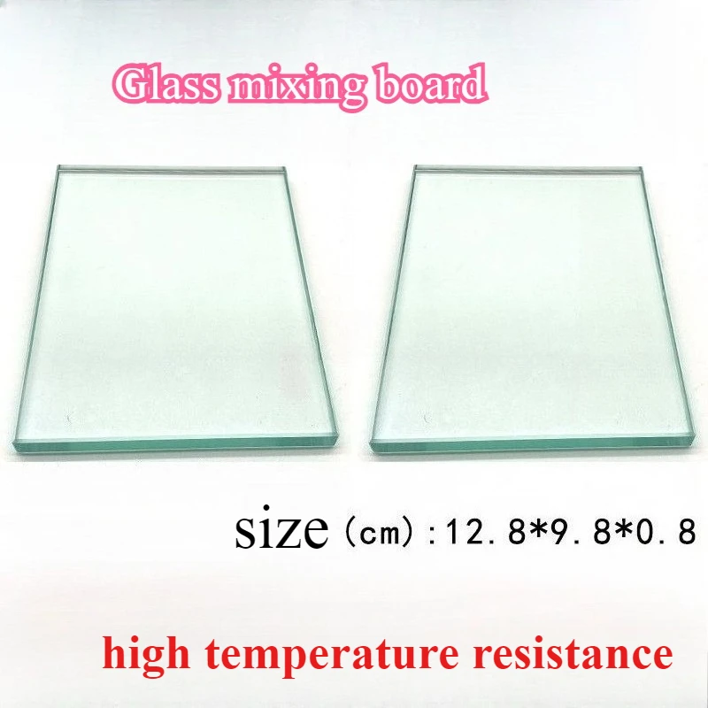 

Стоматологические инструменты для полости рта, специальная прозрачная стеклянная доска для смешивания, толстая гладкая доска для гармонии, закругленные края, лабораторная гладкая поверхность