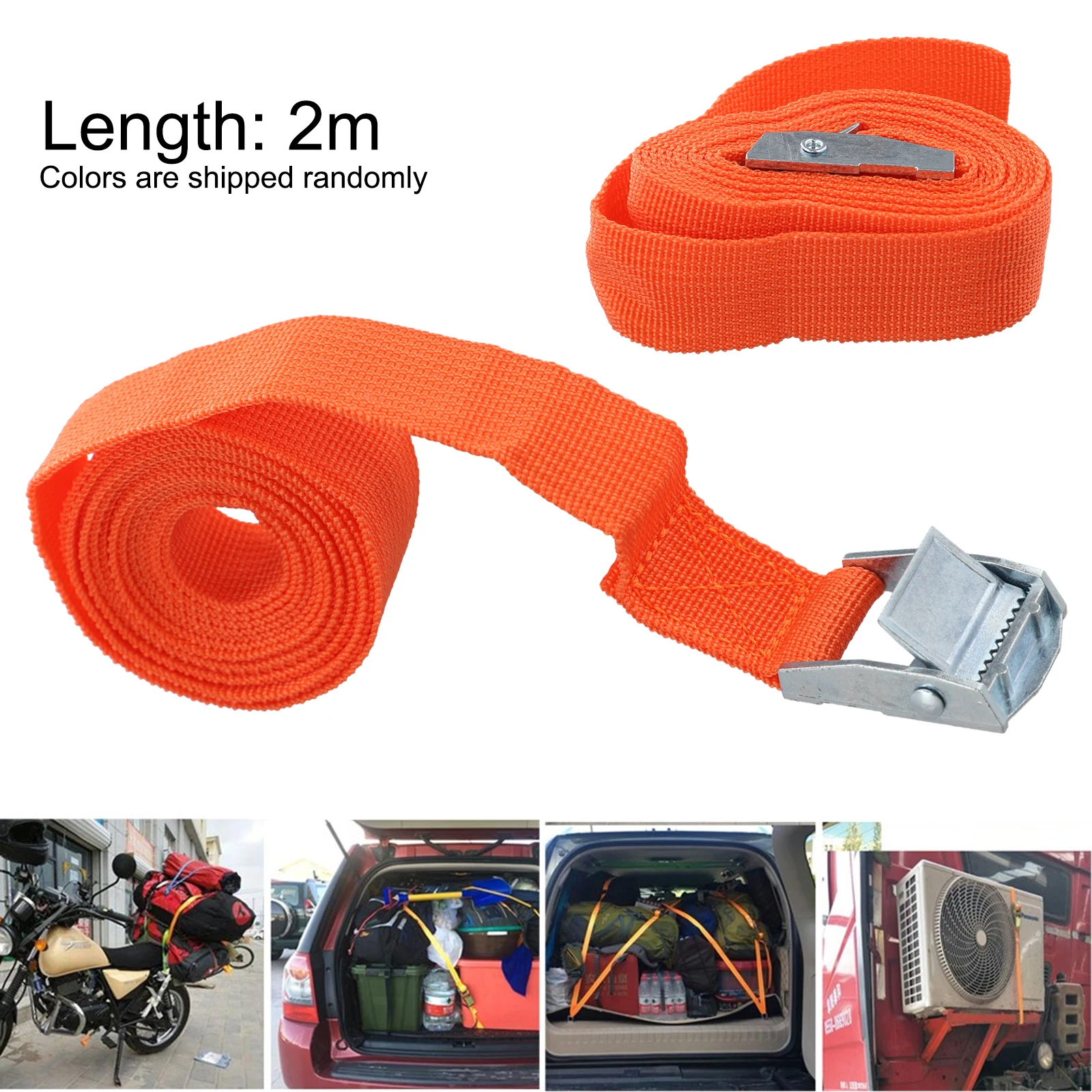 Correas de carga correas de cinturón de trinquete cinturón de amarre hebilla de Metal cinturón de trinquete fuerte cuerda de remolque gran oferta portátil