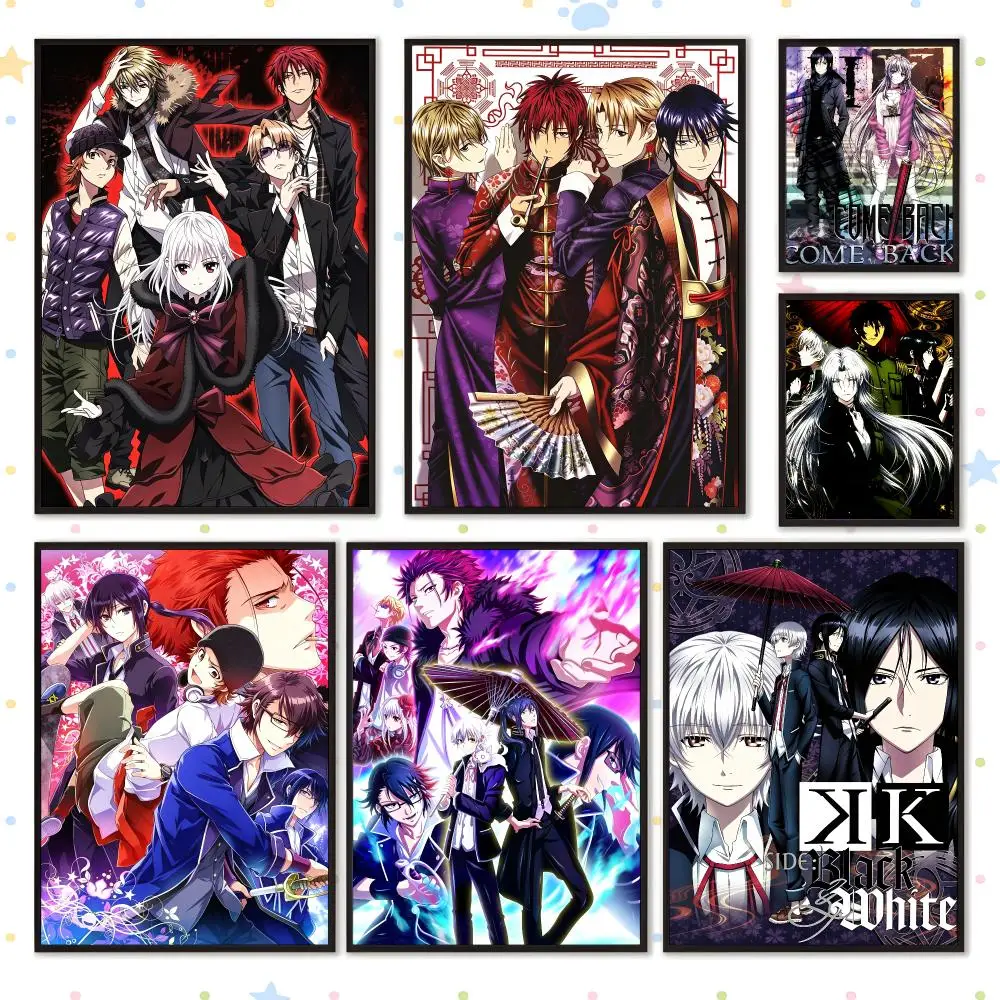 Anime Popular Classic Art K Project Poster HD Waterproof PP Self Adhesive Aesthetic Bedroom Dorm Gaming Room Home Decor Gift