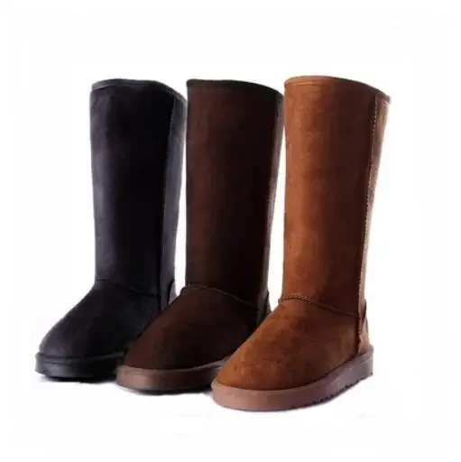 HOT 2025 winter new high-tube fashion all-match warm thick snow boots with bow knot snow boots women flat-heel snow boots view 2