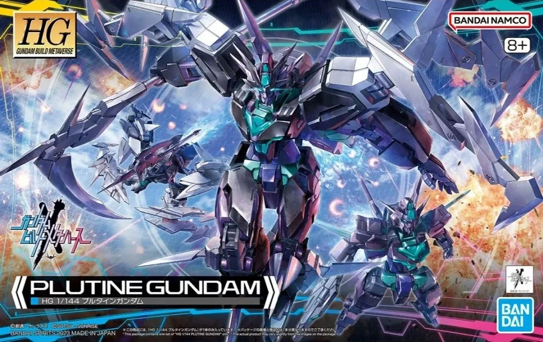 In Stock Original Bandai HG 1/144 Gundam Build Metaverse Plutine Gundam Assembly Anime Action Figure Model Toys Collection Gifts