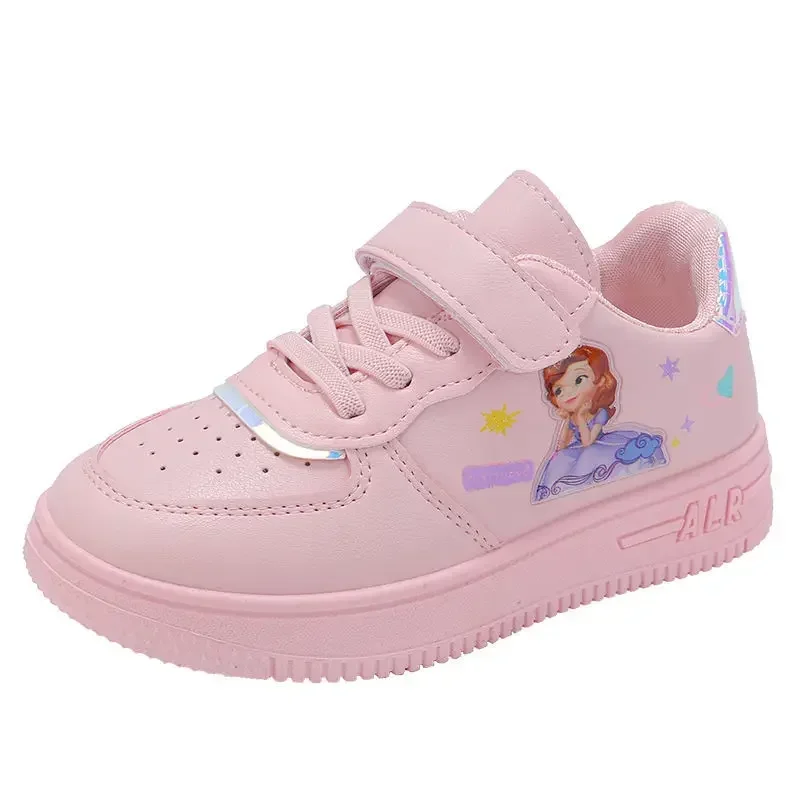 

Children Spring Autumn Low Top Sneakers Girl Fashionable Breathable White Shoes Student Korean Version Versatile Soft Sole Shoes