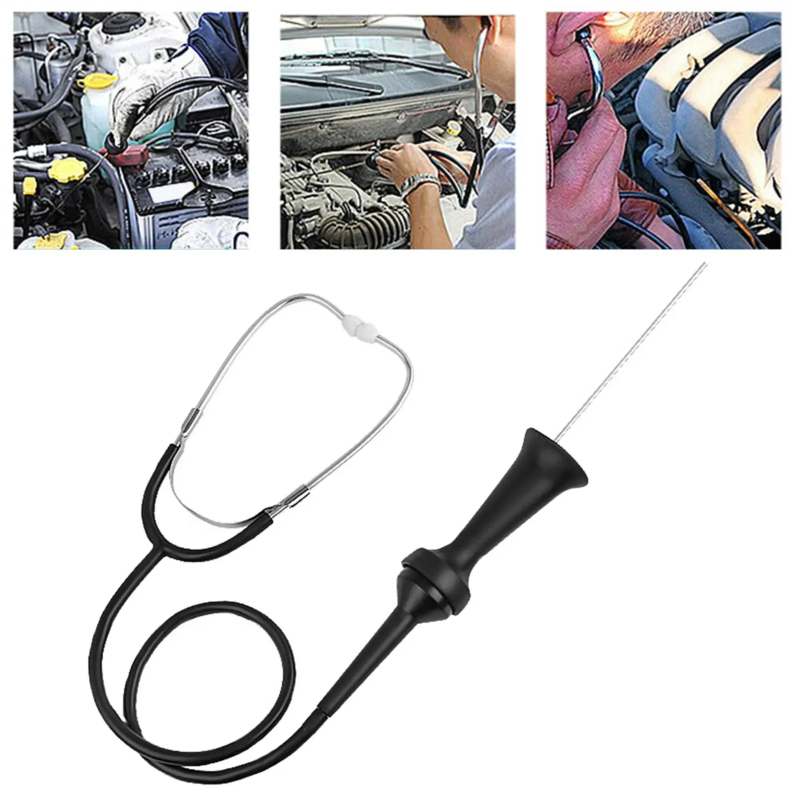 Automobile Car Stethoscope Issue Detection High Performance Accessories Cylinder Stethoscope Premium Durable Diagnostic Tool